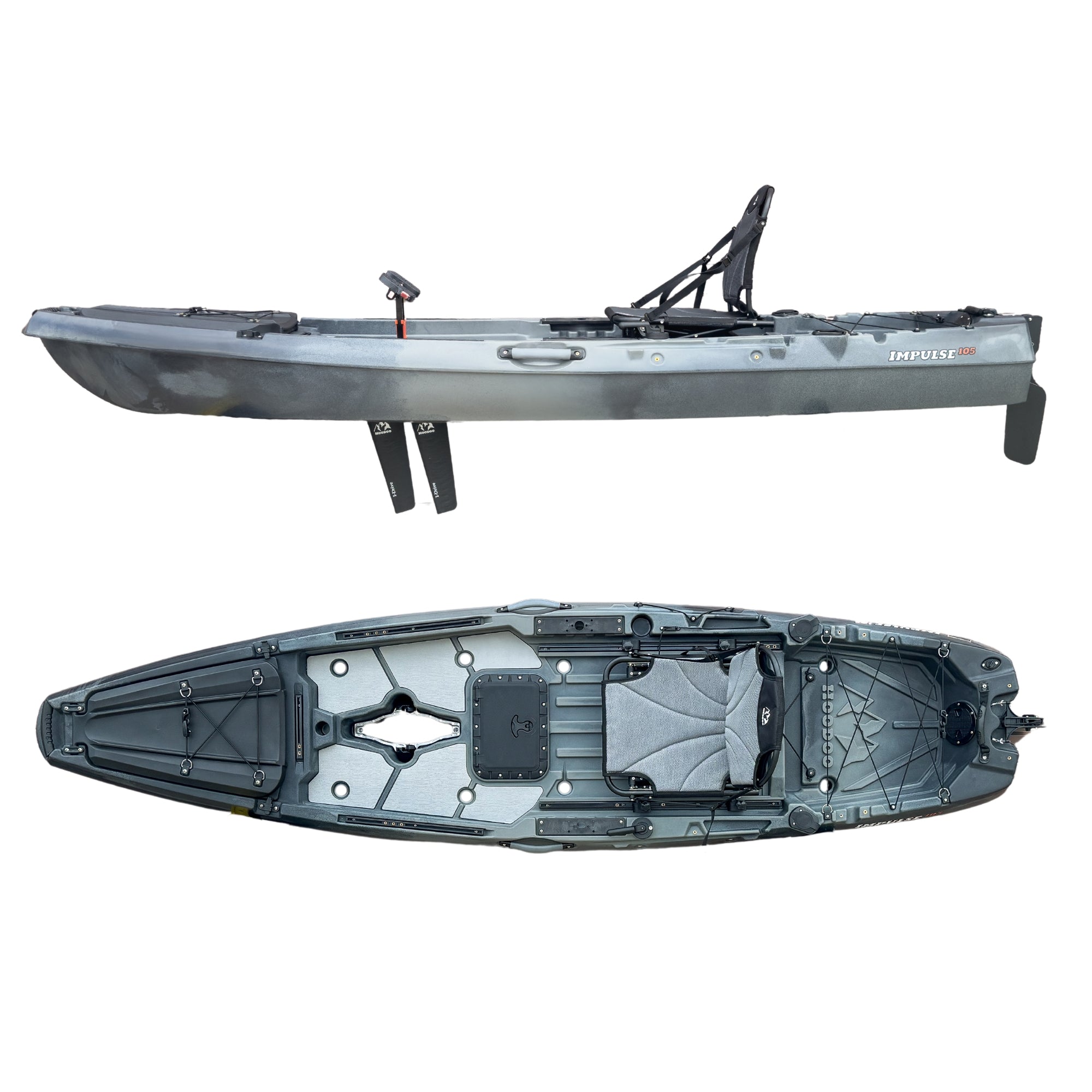 Buy slate Hoodoo Impulse 105 Fin Drive Kayak