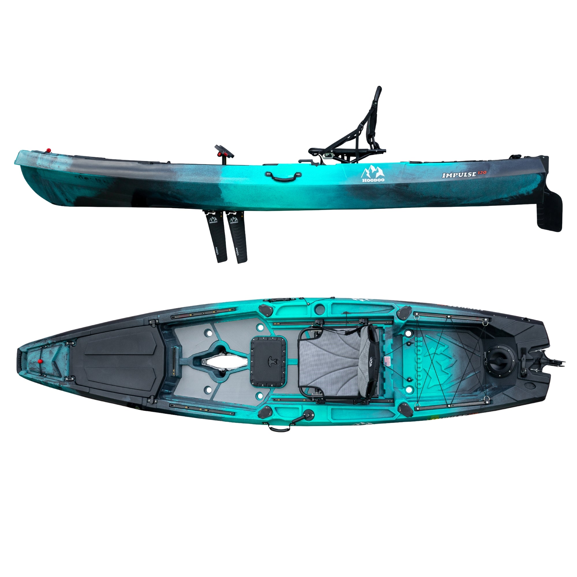 Buy marine-reef Hoodoo Impulse 120 Fin Drive Kayak