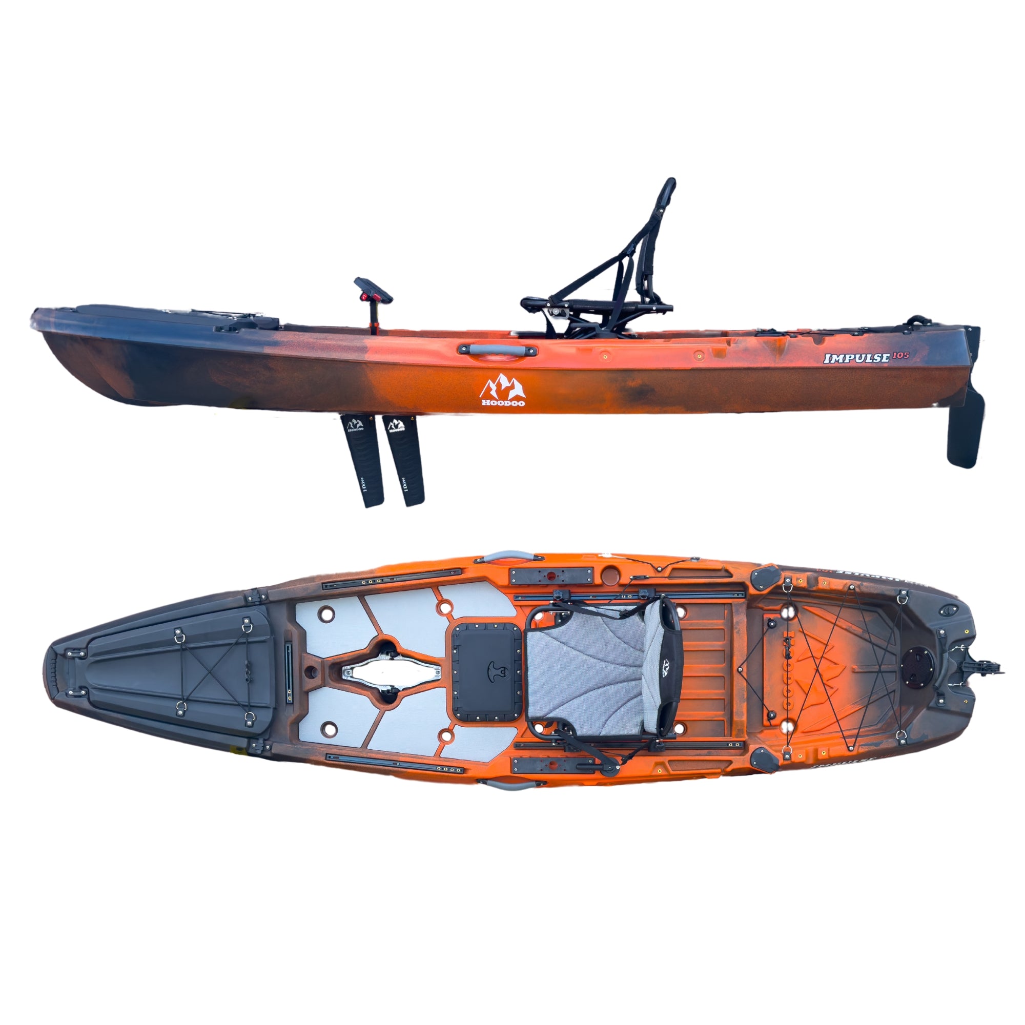 Hoodoo Impulse 105 Fin Drive Kayak - 0