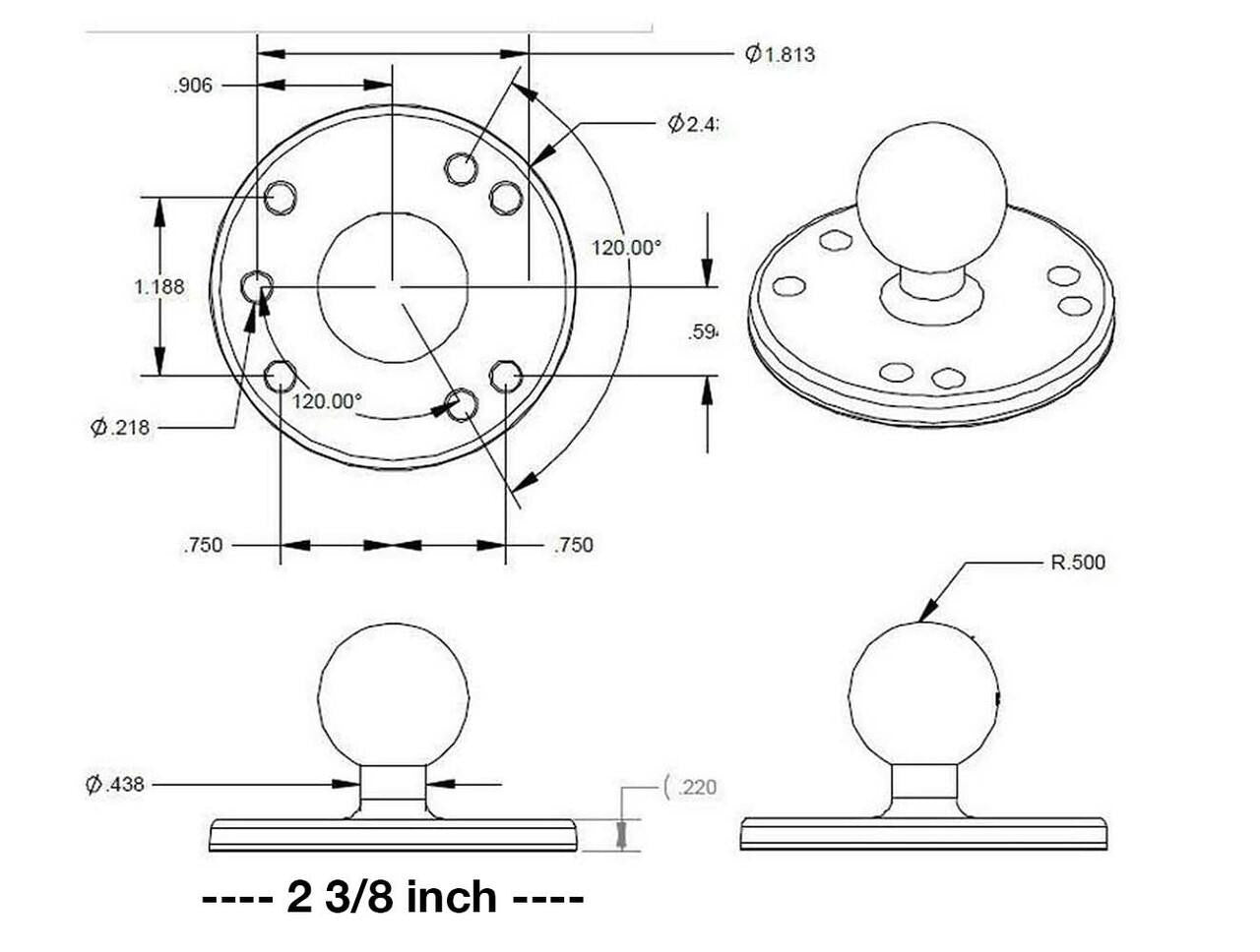 Universal Kayak Adapter (K-1 & J-2 Motors)