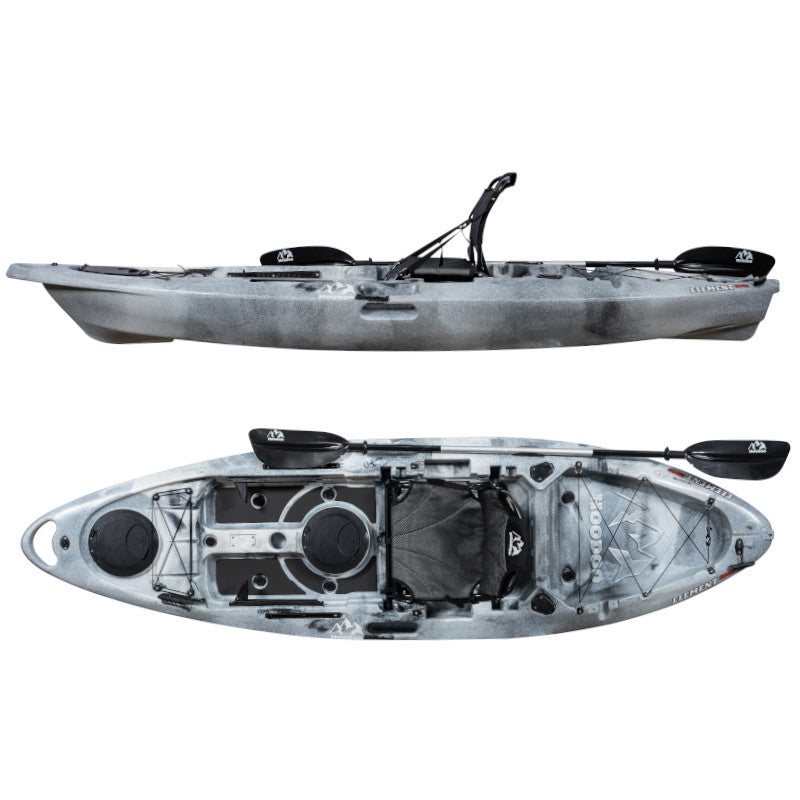 Hoodoo Element 100S - Sit-On-Top Fishing and Recreation Kayak